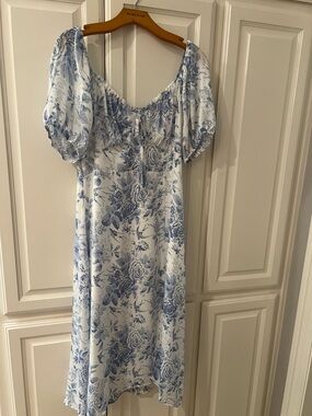 Baltic Born cadence midi dress blue floral